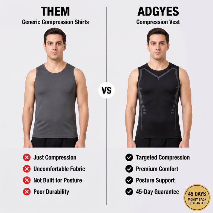 Generic compression shirts vs AdgYes comparison